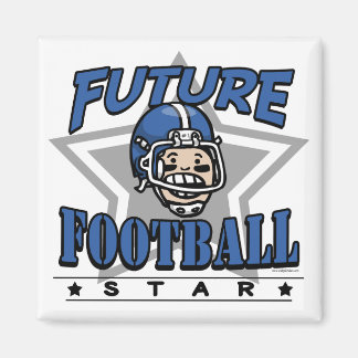 Future Football Star Blue Helm Magnet