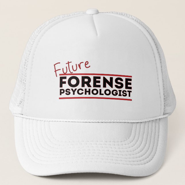 Future Forense Psychologe Truckerkappe (Vorderseite)