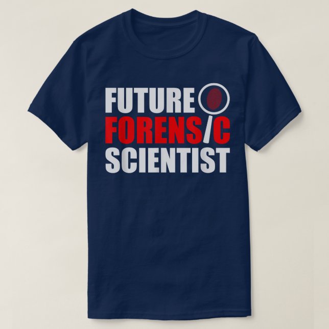 Future Forensic Scientist Crime Scene Forensic Sci T-Shirt (Design vorne)