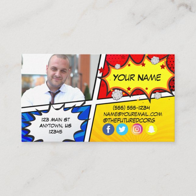 Future Foundation Superheld 2 Visitenkarte (Vorderseite)