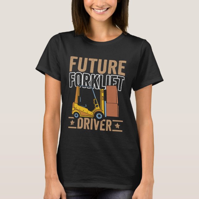 Future Gabelstaplerspeicher T-Shirt (Vorderseite)