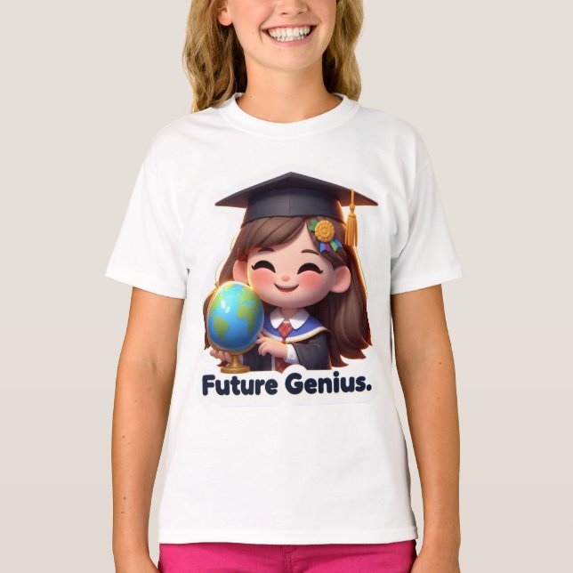 Future Genius "Back to school" Puff T-Shirt (Vorderseite)