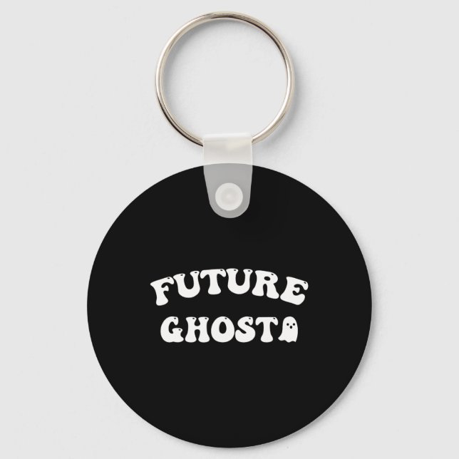 Future Ghost Funny Halloween Costume Schlüsselanhänger (Vorderseite)