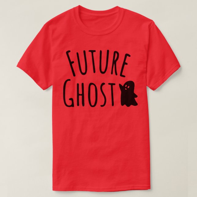 Future Ghost Funny Spooky Niedlich T-Shirt (Design vorne)