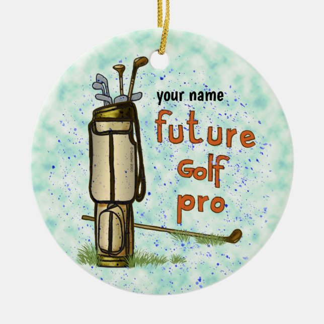 Future Golf Pro Golf Ornament (Vorne)
