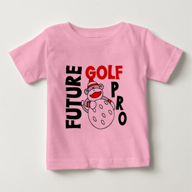 Future Golf Pro Socken Monkey Baby T-shirt (Vorderseite)