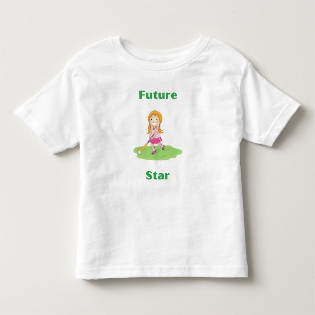 Future Golf Star Kleinkind T-shirt (Vorderseite)