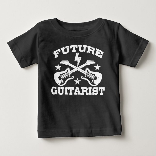 Future Guitar Player Baby T-shirt (Vorderseite)