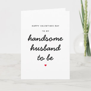Future Handsome Husband Fiancé Valentinstag Karte