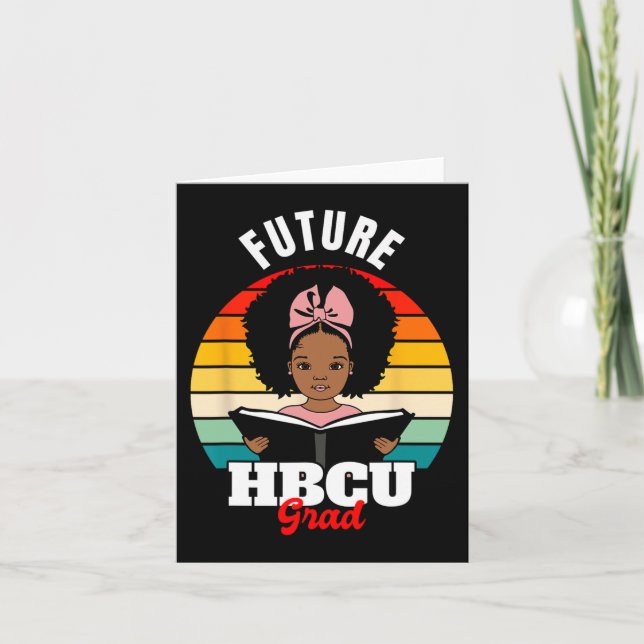 Future Hbcu Grad African Black History Monat Karte (Vorderseite)