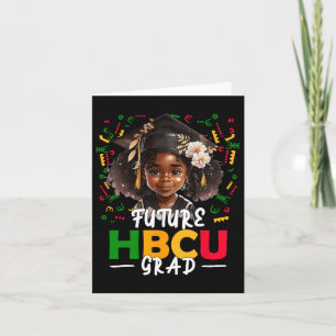 Future Hbcu Grad Afro Black Girl Kinder Abschluss Karte