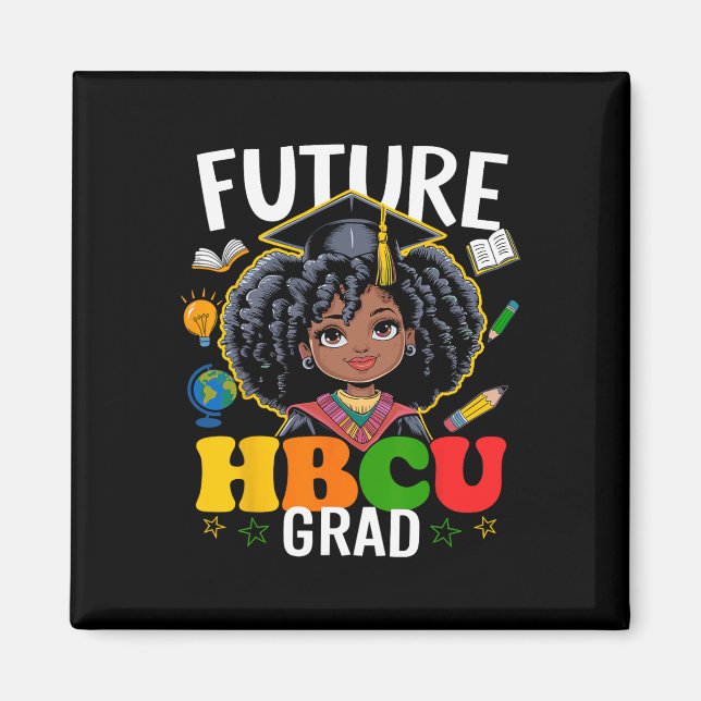 Future Hbcu Grad Afro Kinder Schwarze Geschichte M Magnet (Vorne)