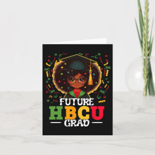 Future Hbcu Grad Black Girl Abschluss Hbcu Junete Karte