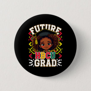 Future Hbcu Grad Black Girl Afro Kinder Schwarze H Button