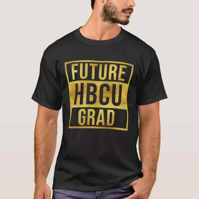 Future HBCU Grad Graduate Afro Boys Girls College  T-Shirt (Vorderseite)