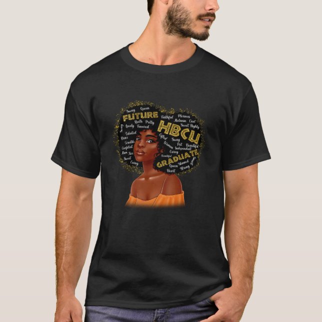 Future HBCU Grad History Black College Girl Women  T-Shirt (Vorderseite)