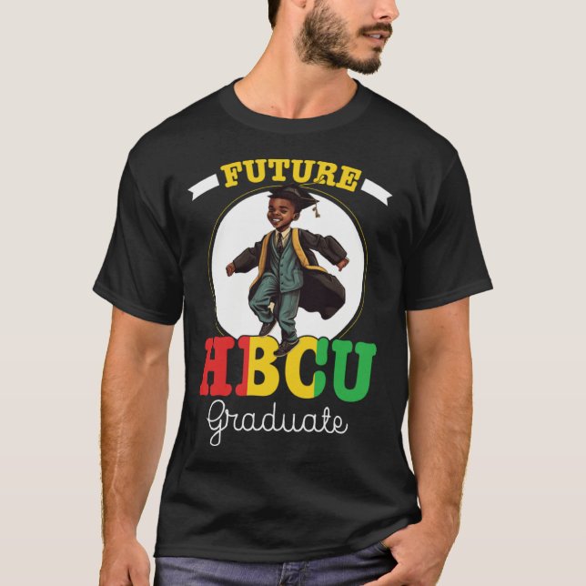 Future HBCU Grad History Black College Youth Black T-Shirt (Vorderseite)