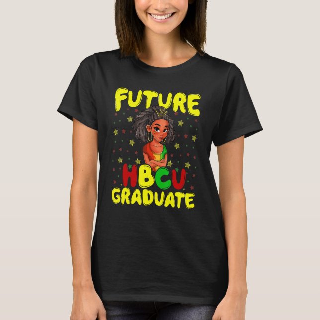 Future HBCU Grad History Black Uni Girl Youth T-Shirt (Vorderseite)