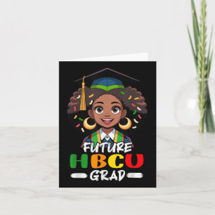 Future Hbcu Grad Kids Afro Girl Black History Mont Karte