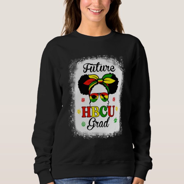 Future Hbcu Grad Kids Girl Black Uni Bekleidung Sweatshirt (Vorderseite)