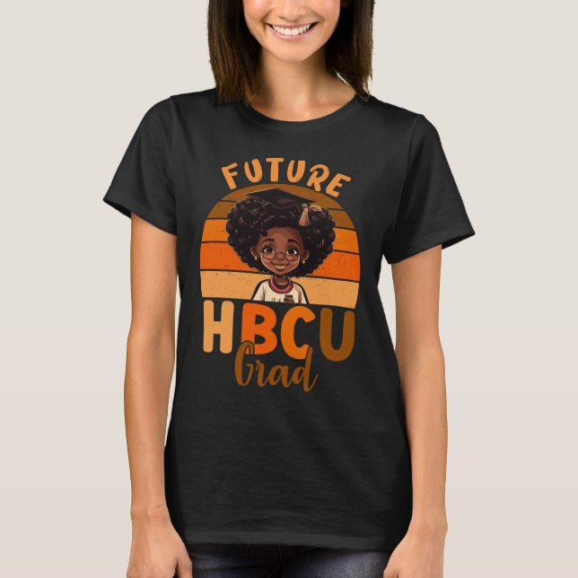 Future HBCU Graduate Afro Black College Graduation T-Shirt (Vorderseite)