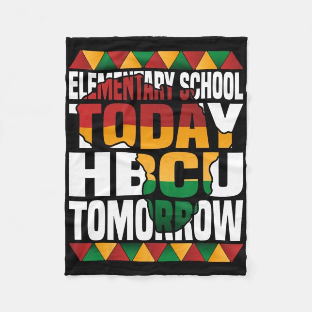 Future Hbcu Uni Grundschule Heute Hbcu T Fleecedecke (Vorderseite)