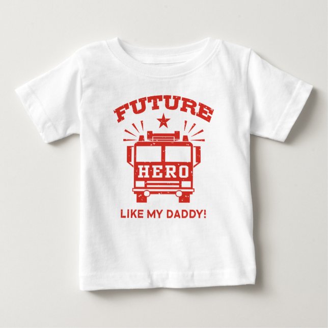 Future Helden like My Daddy Baby T-shirt (Vorderseite)