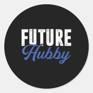 Future Hubby _ Ehefrau Bride Wedding _ Husband Gro Runder Aufkleber
