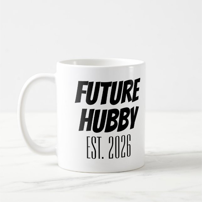 Future Hubby Est. 2024 Just Married New Husband Kaffeetasse (Links)