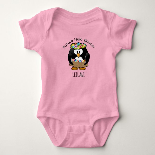 Future Hula Dancer Baby Bodysuit Strampler (Vorderseite)