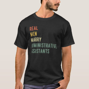 Future Husband Real Men heiraten Administrative As T-Shirt