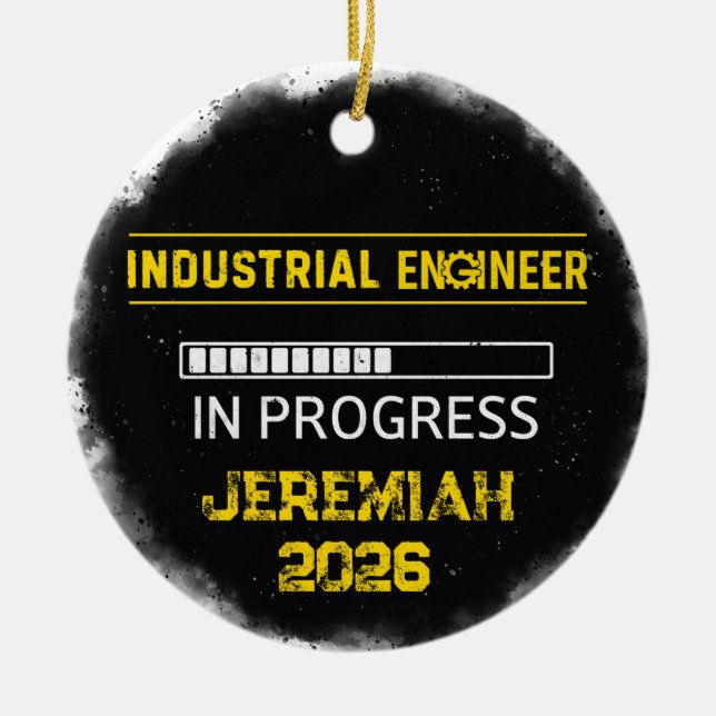 Future Industrial Engineer Ceramic Ornament (Vorne)