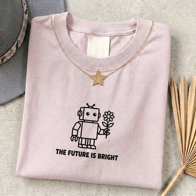 Future Is Bright Tech Unisex Grafik T-Shirt (Von Creator hochgeladen)