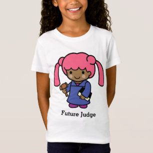 Future Judge Girl mit Buch und Gavel T-Shirt