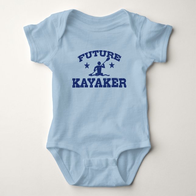 Future Kayaker Baby Strampler (Vorderseite)