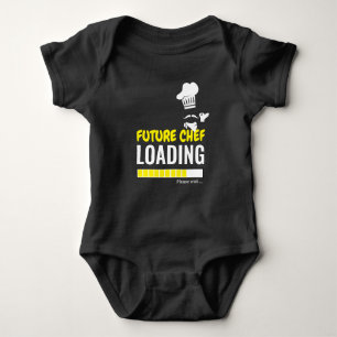 Future Koch Loading Black Funny Personalisiert Boy Baby Strampler