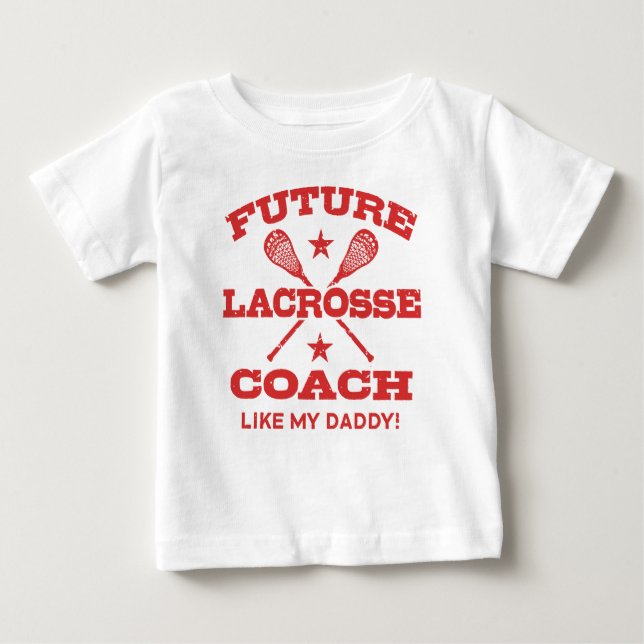 Future Lacrosse Coach wie mein Vater Baby T-shirt (Vorderseite)