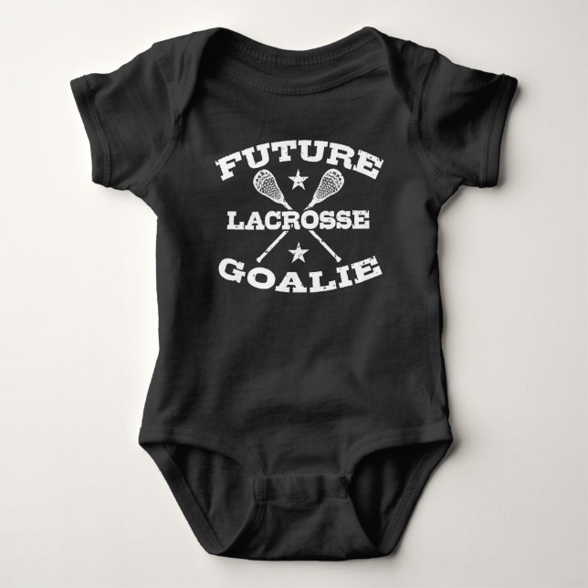 Future Lacrosse Goalie Baby Bodysuit Strampler (Vorderseite)