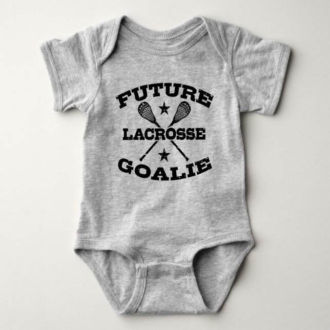 Future Lacrosse Goalie Baby Strampler (Vorderseite)