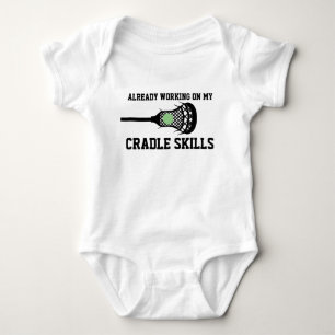Future Lacrosse Player Baby Funny Cradle Skills Bb Strampler