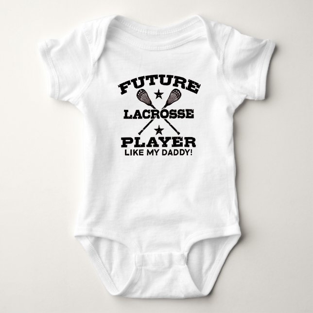 Future Lacrosse Player Baby Strampler (Vorderseite)