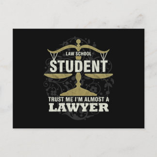 Future Lawyer Gift Law School Student Im Almost A Postkarte