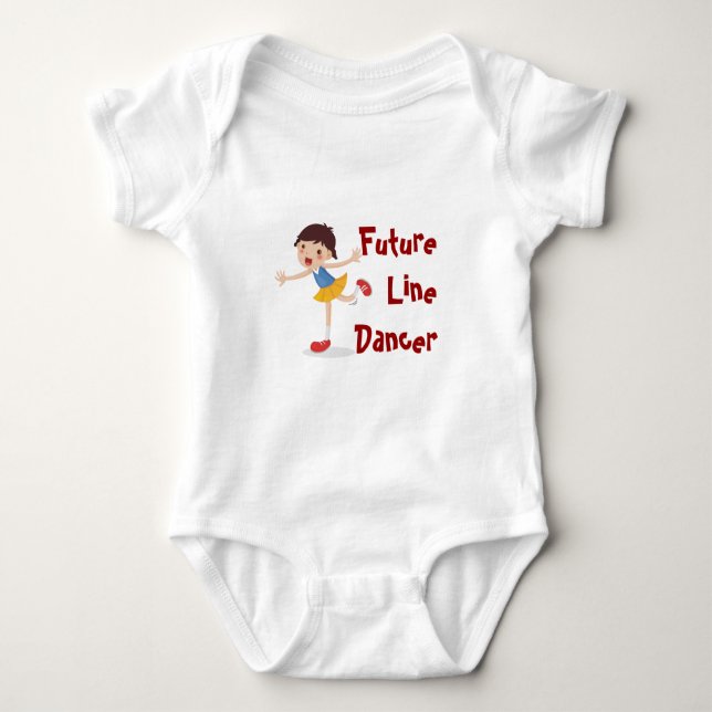 Future Line Tänzer! - Mädchen Baby Strampler (Vorderseite)