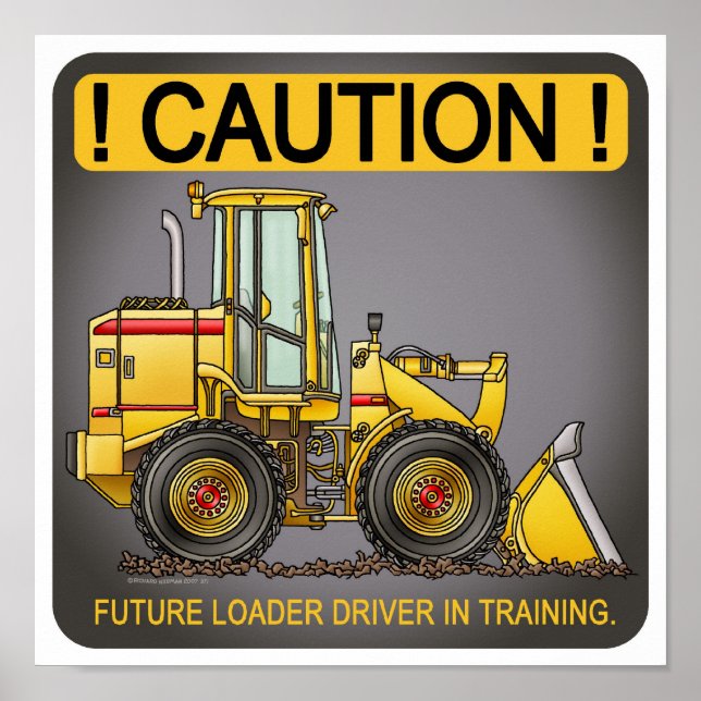 Future Loader Driver Poster Print (Vorne)