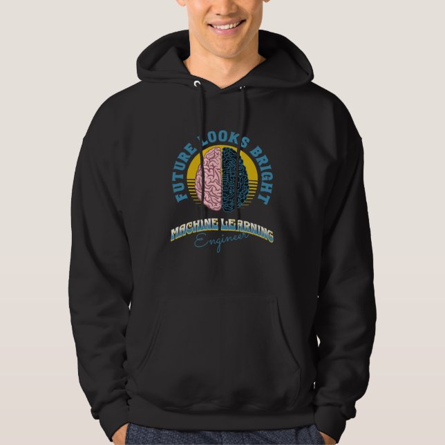 Future Looks Bright Machine Learning Engineer Coll Hoodie (Vorderseite)