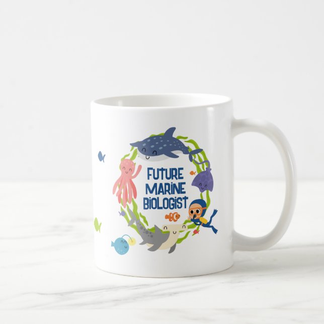 Future Marine Biologe Coffee Tasse (Rechts)