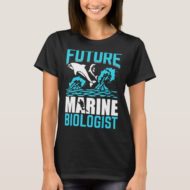 Future Marine Biologe Ocean Life Biology Student T-Shirt (Vorderseite)