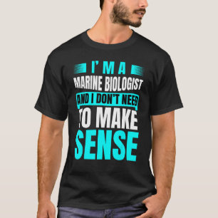 Future Marine Biologe Ocean Study Joke for Men W T-Shirt