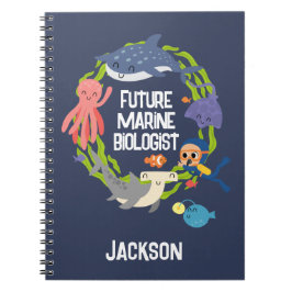 Future Marine Biologe Spiral Notebook Notizblock