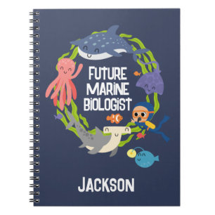 Future Marine Biologe Spiral Notebook Notizblock